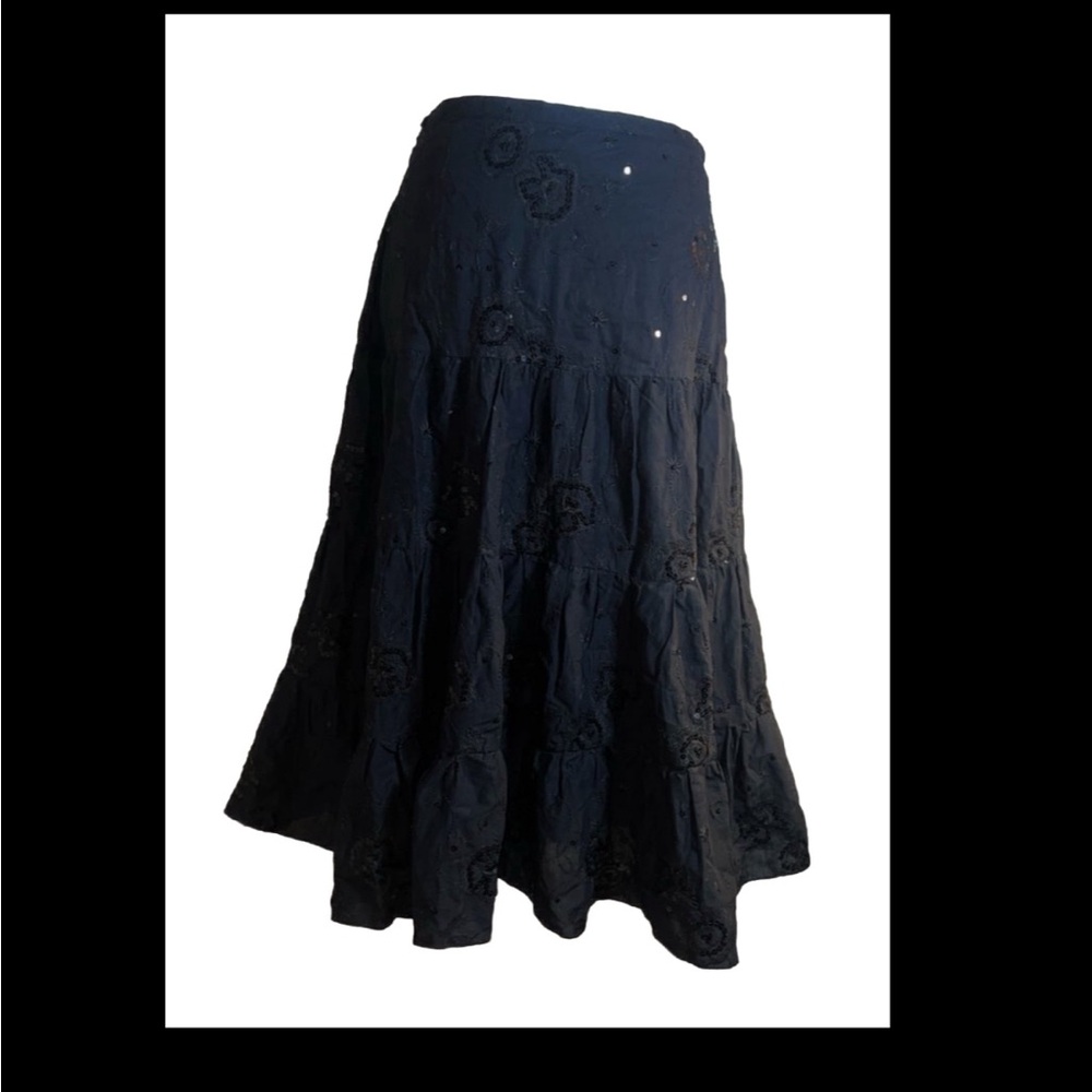 Mesh maxi skirt